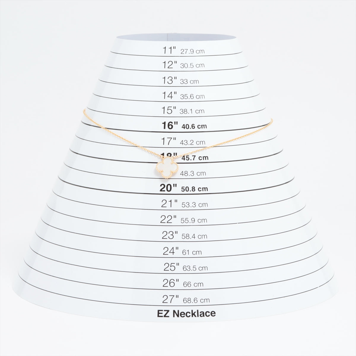 ヴァンクリーフ&アーペル ヴィンテージアルハンブラ シェル ネックレス 750(YG) 5.0g