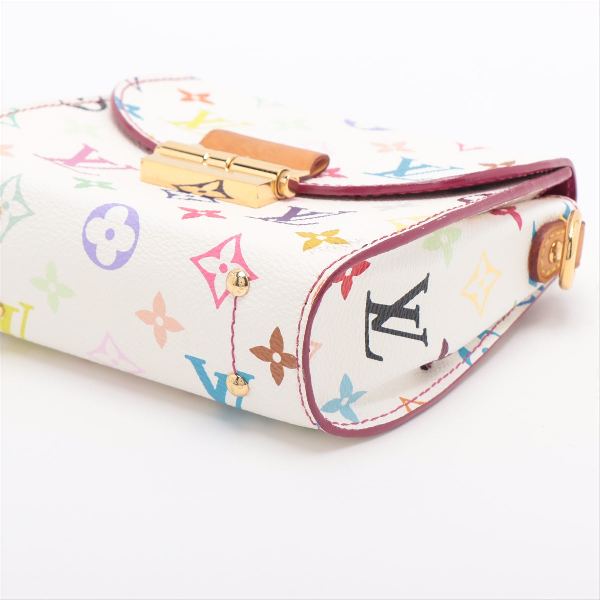 LOUIS VUITTON Louis Vuitton Monogram Multicolor Heartbreaker Shoulder Bag  M40660 White