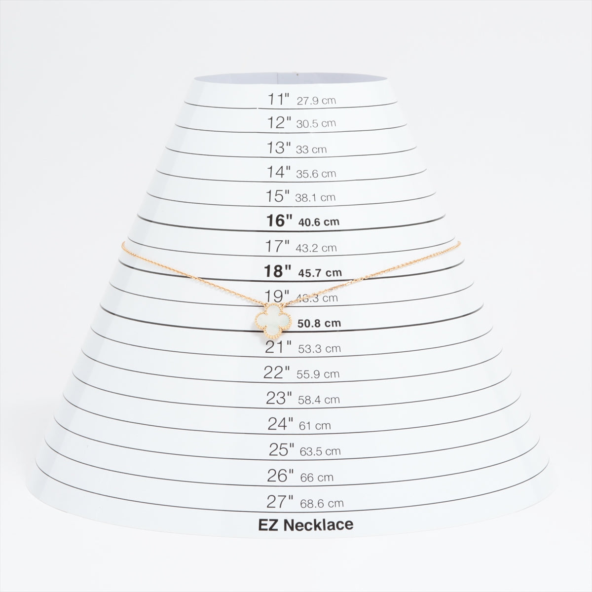 ヴァンクリーフ&アーペル ヴィンテージアルハンブラ シェル ネックレス 750(YG) 5.4g