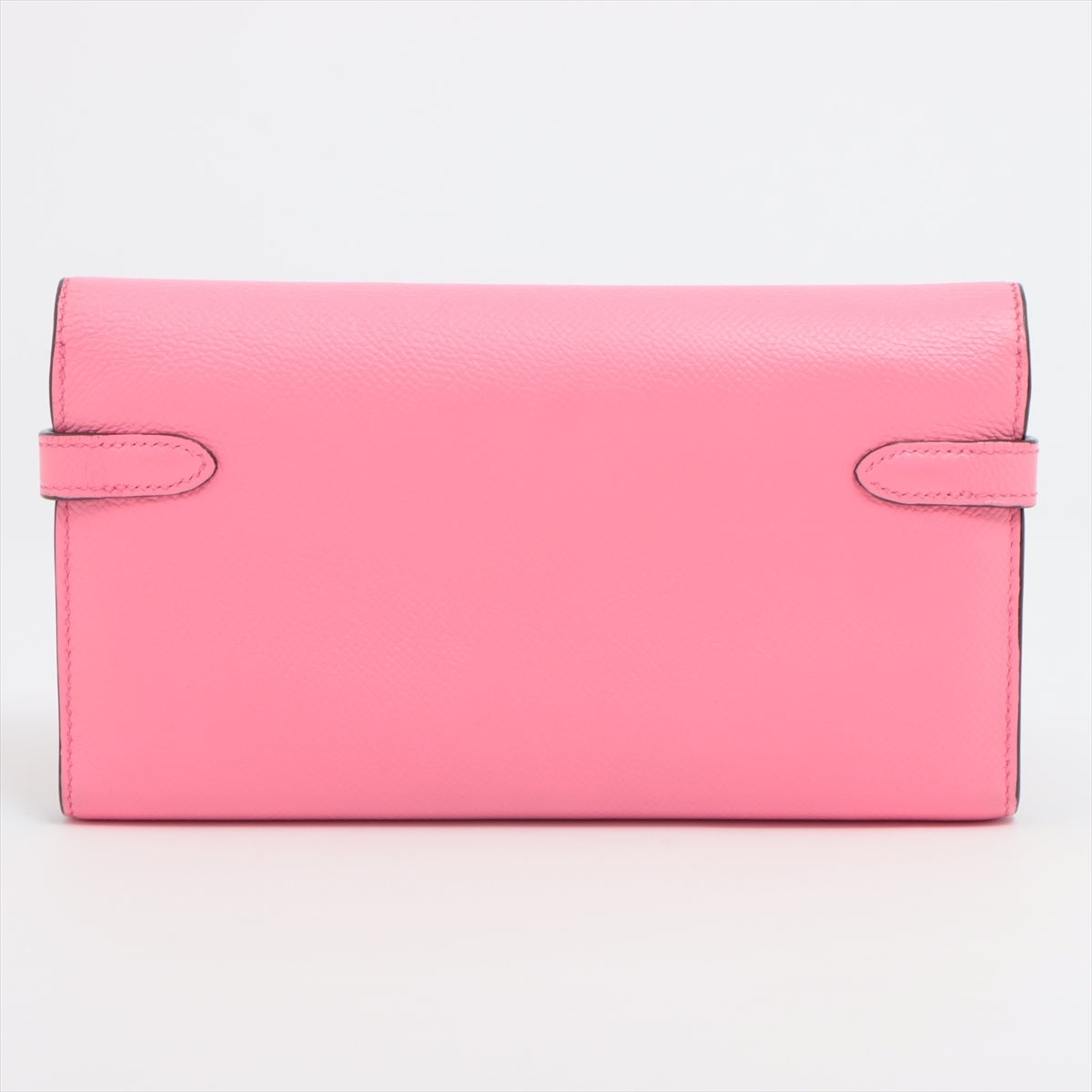 エルメス ケリーウォレット ヴォーエプソン 財布 ピンク シルバー金具 □R:2014年 全塗り