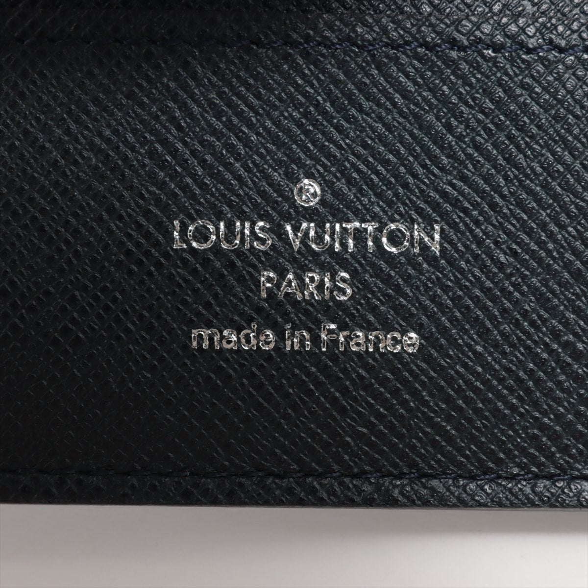 ルイヴィトン タイガ モデル名 型番不明 ネイビー 財布 ポルトフォイユコンパクト グラシエ
