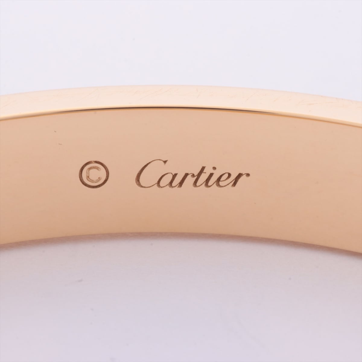 カルティエ　Cartier　ラブ ハーフダイヤ ブレスレット　750YG　#16