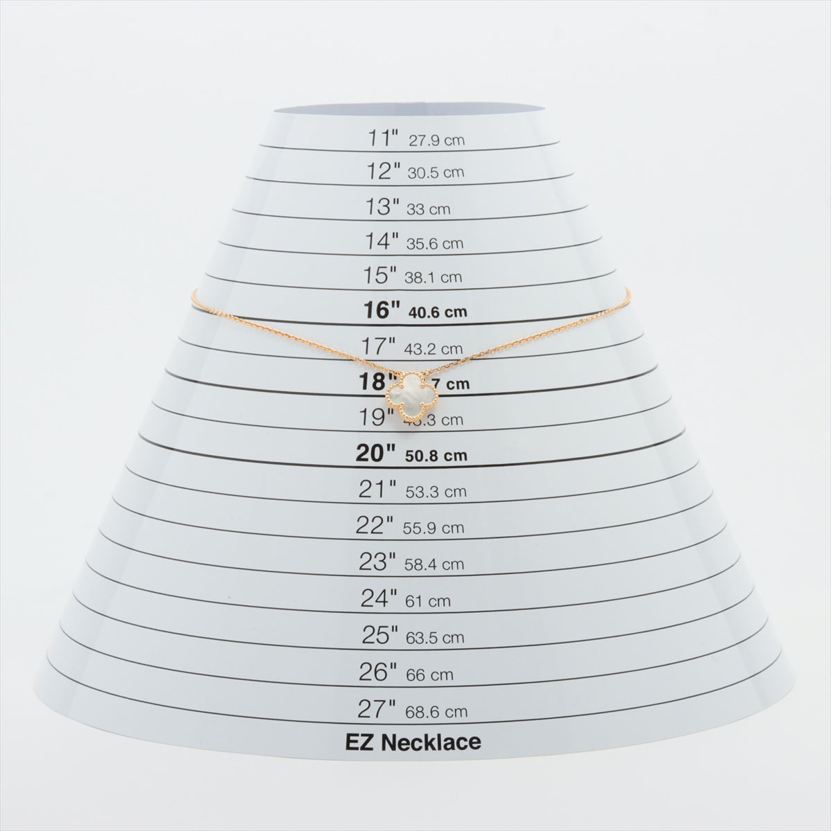 ヴァンクリーフ&アーペル ヴィンテージアルハンブラ シェル ネックレス 750(YG) 5.0g