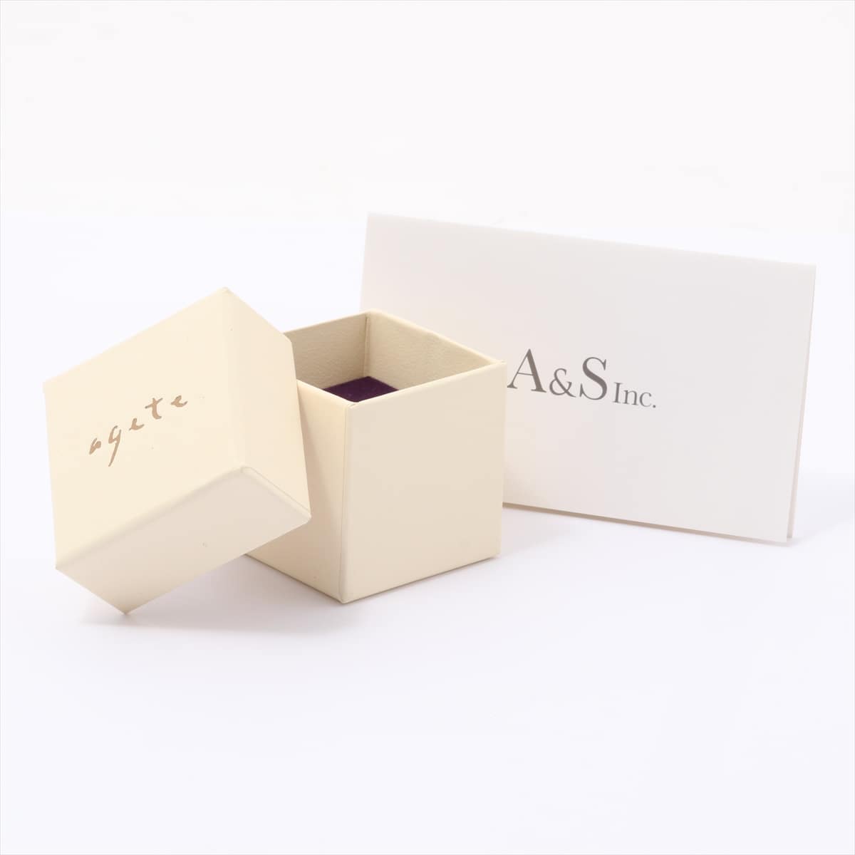 アガット　agete　ダイヤモンド リング　K10YG　0.008ct　#11