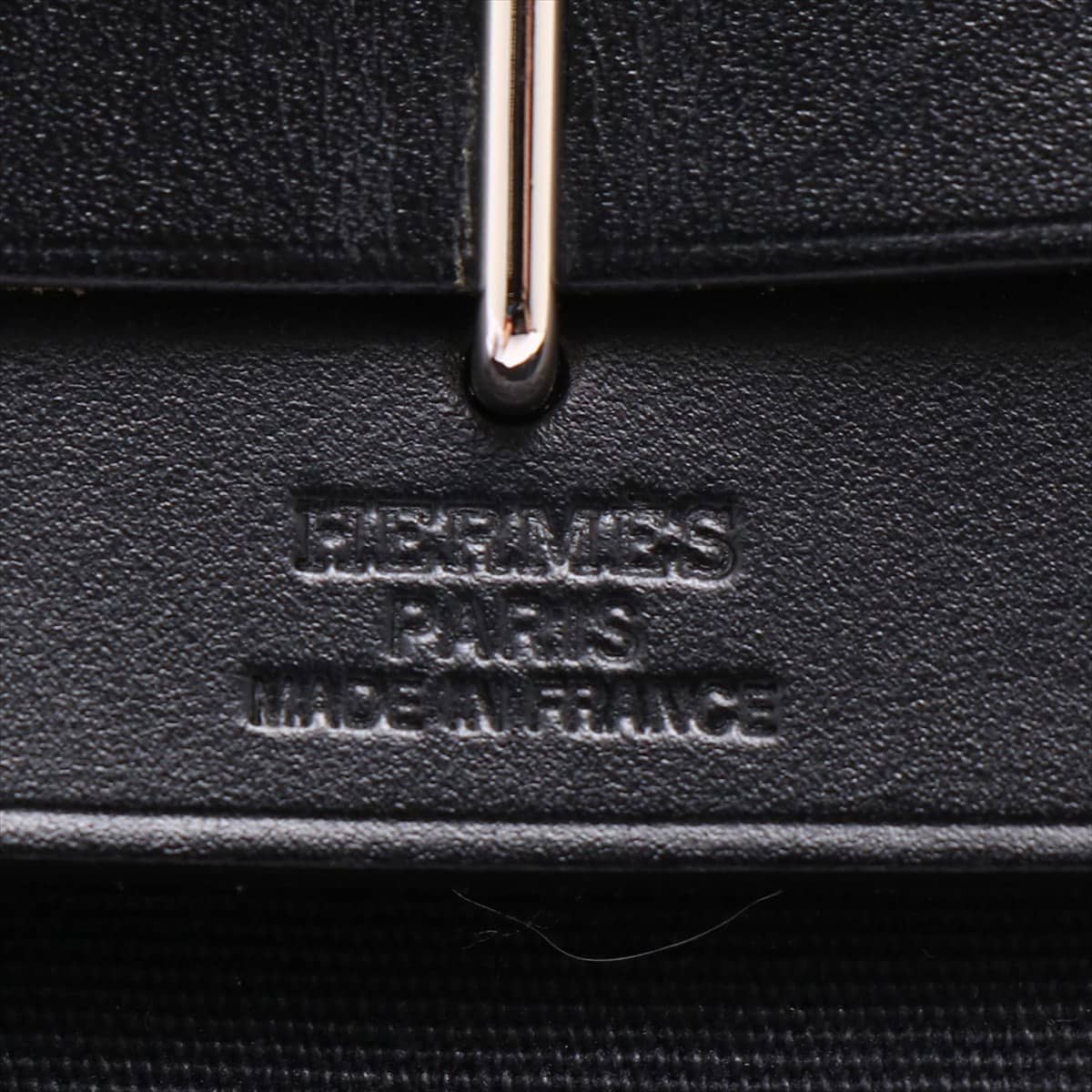 エルメス エールバッグTPM トワルオフィシエ×カーフレザー シルバー金具 □H:2004年 トワルGM替えバッグ付き