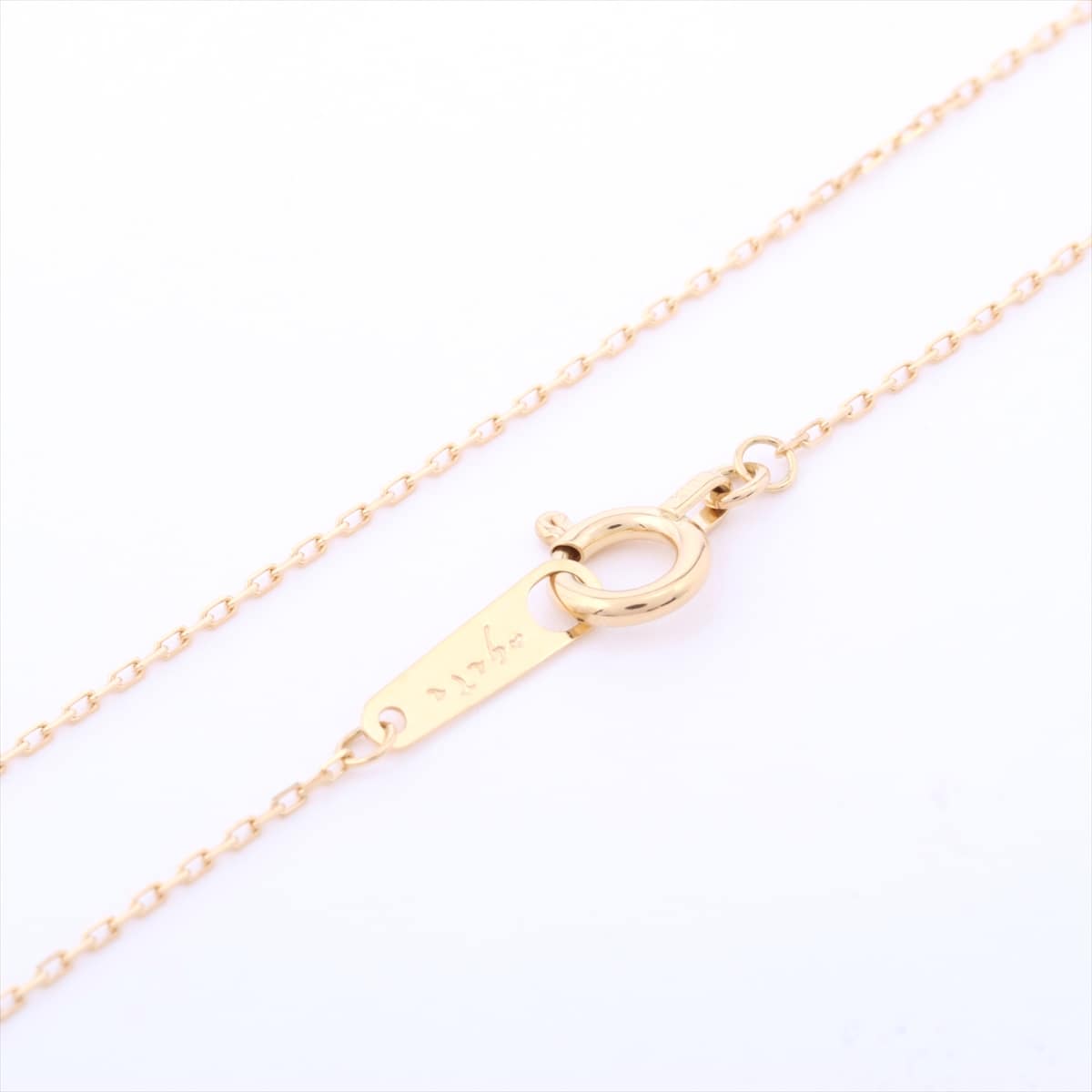 アガット　agete　ダイヤモンド ネックレス　K18YG　0.05ct