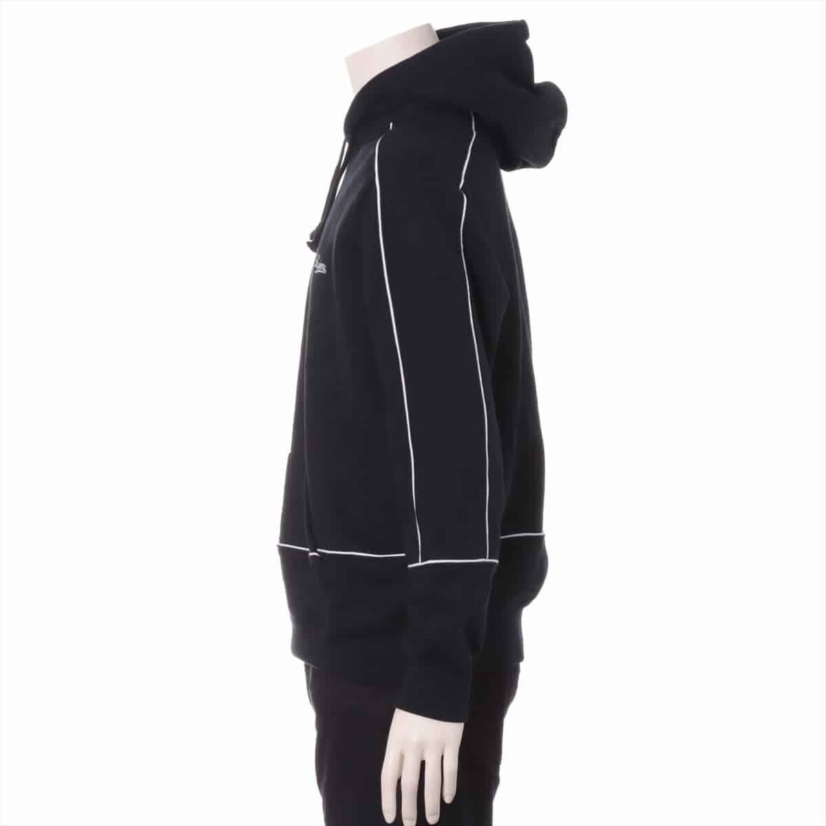 シュプリーム 18SS コットン パーカー S メンズ ブラック  Piping Hooded Sweatshirt