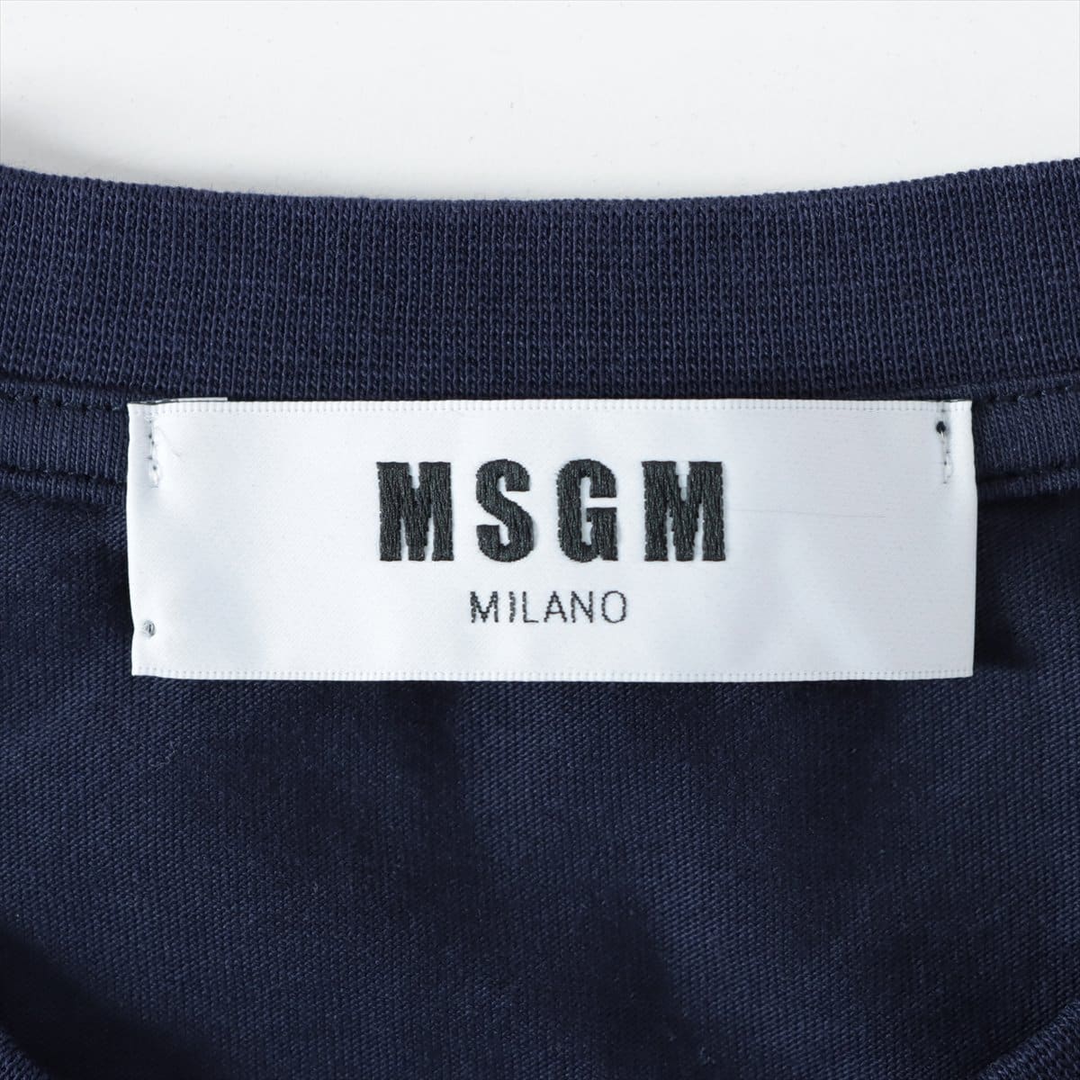 MSGM コットン Tシャツ S レディース ネイビー  2342MDM160