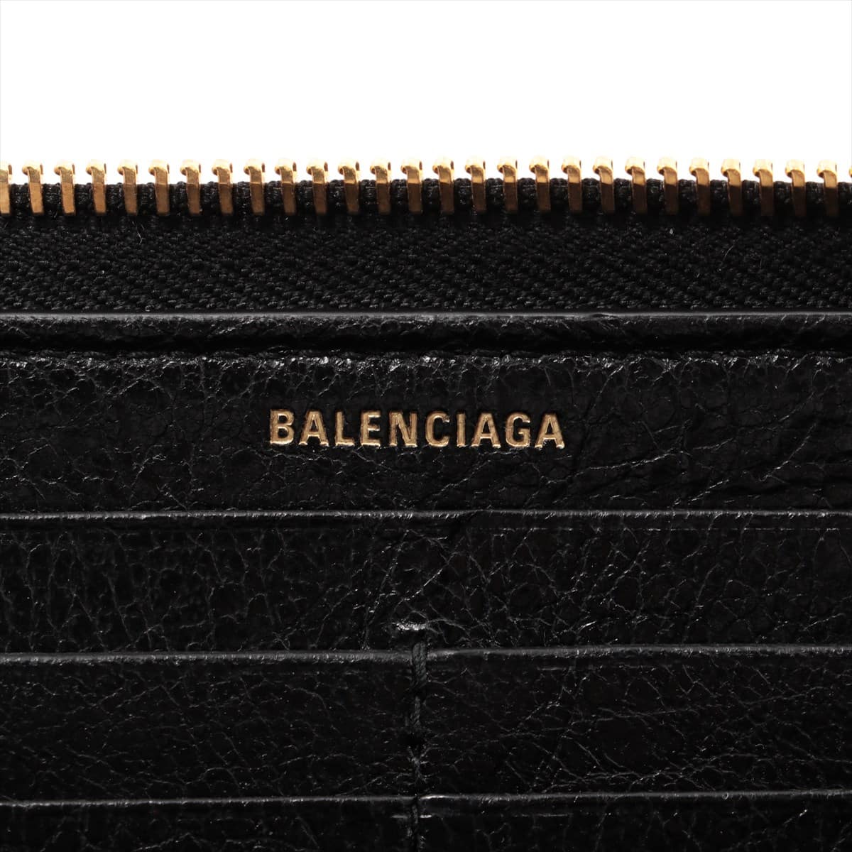 バレンシアガ クラシックコンチネンタル 253036 レザー 財布 ブラック