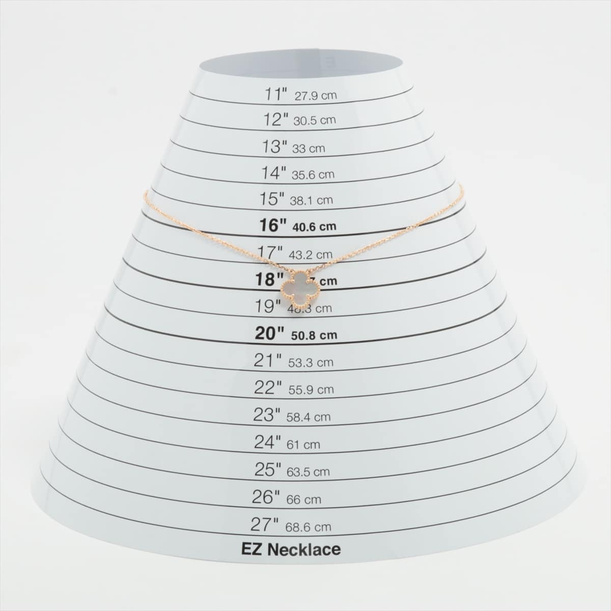 ヴァンクリーフ&アーペル ヴィンテージアルハンブラ シェル ネックレス 750(YG) 5.1g