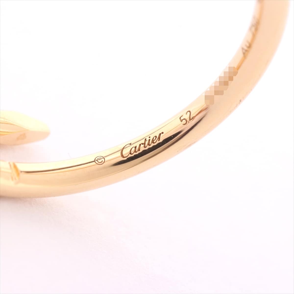 カルティエ　Cartier　ジュスト アン クル SM　リング　750YG　#52