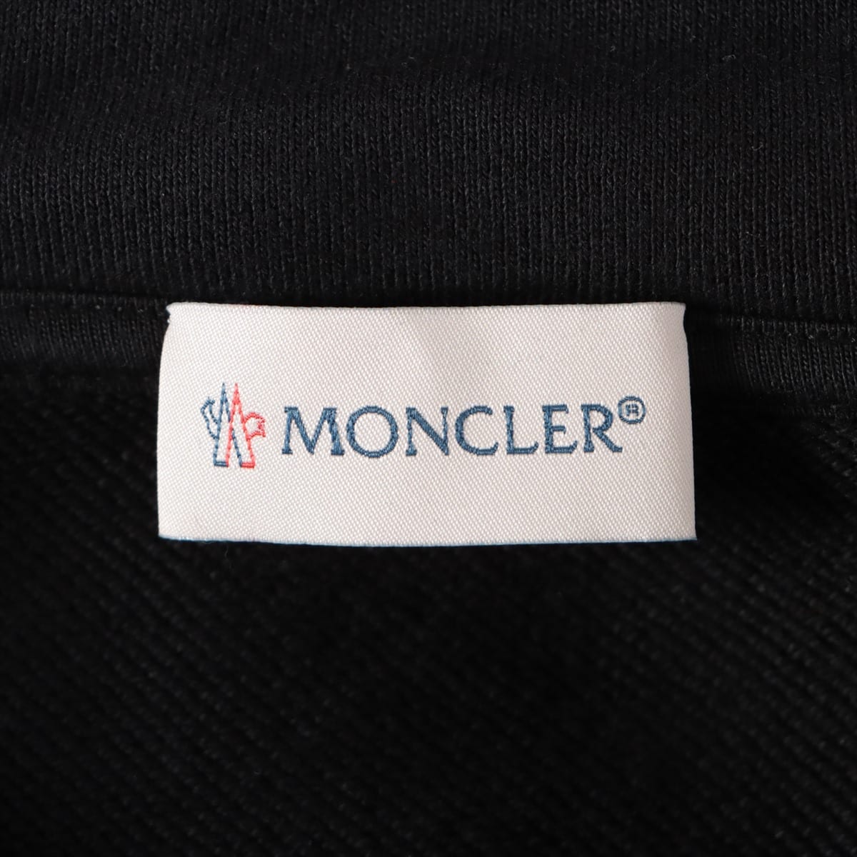 モンクレール 19年 コットン パーカー XL メンズ ブラック ロゴ ...