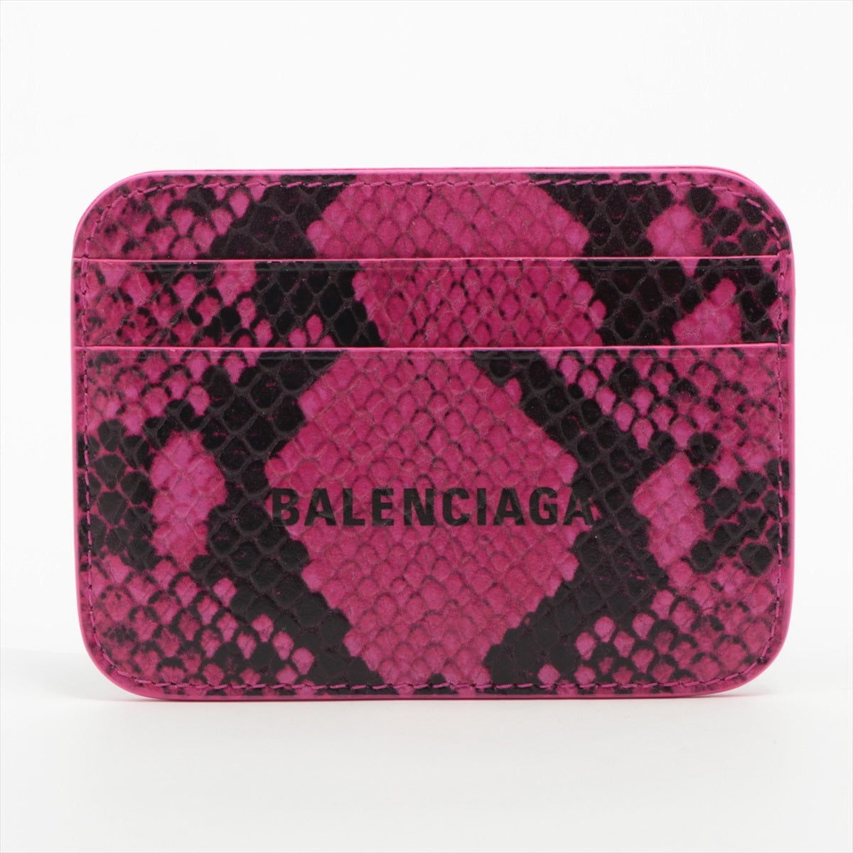 Balenciaga バレンシアガ BBロゴ カードケース パスケース ピンク gy ...