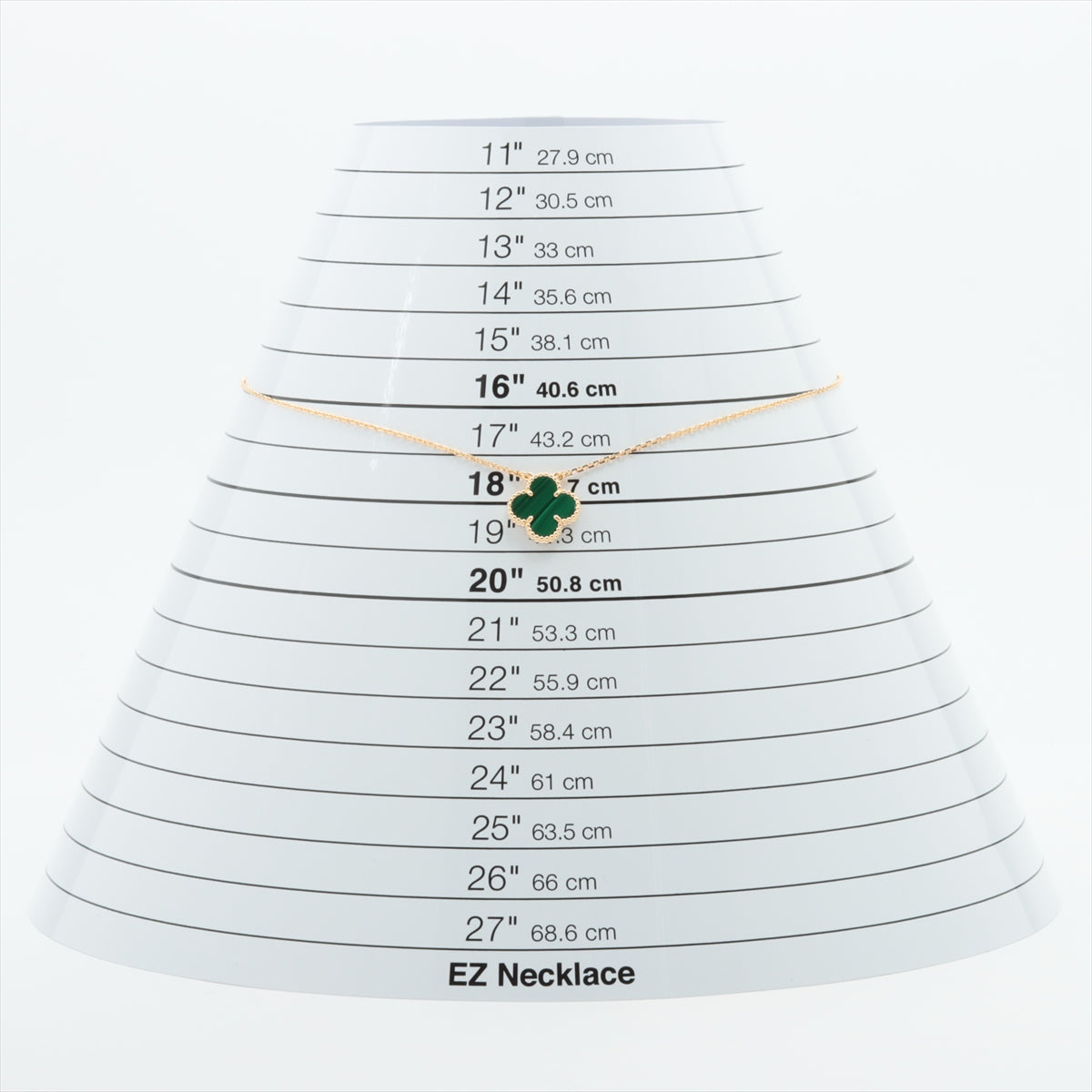 ヴァンクリーフ&アーペル ヴィンテージアルハンブラ マラカイト ネックレス 750(YG) 5.5g VCAR09VA00