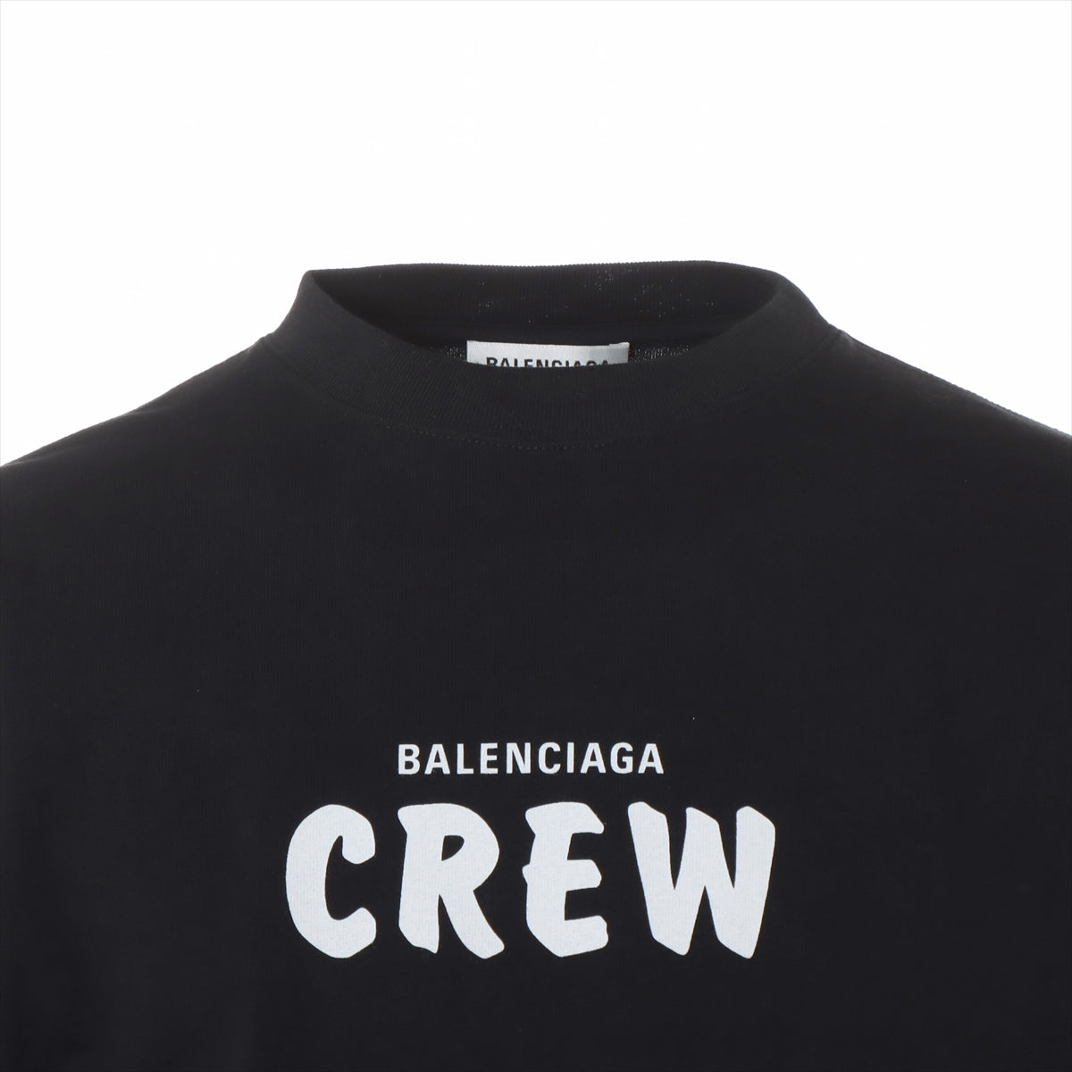 バレンシアガ コットン Tシャツ XS メンズ ブラック  620941 CREW