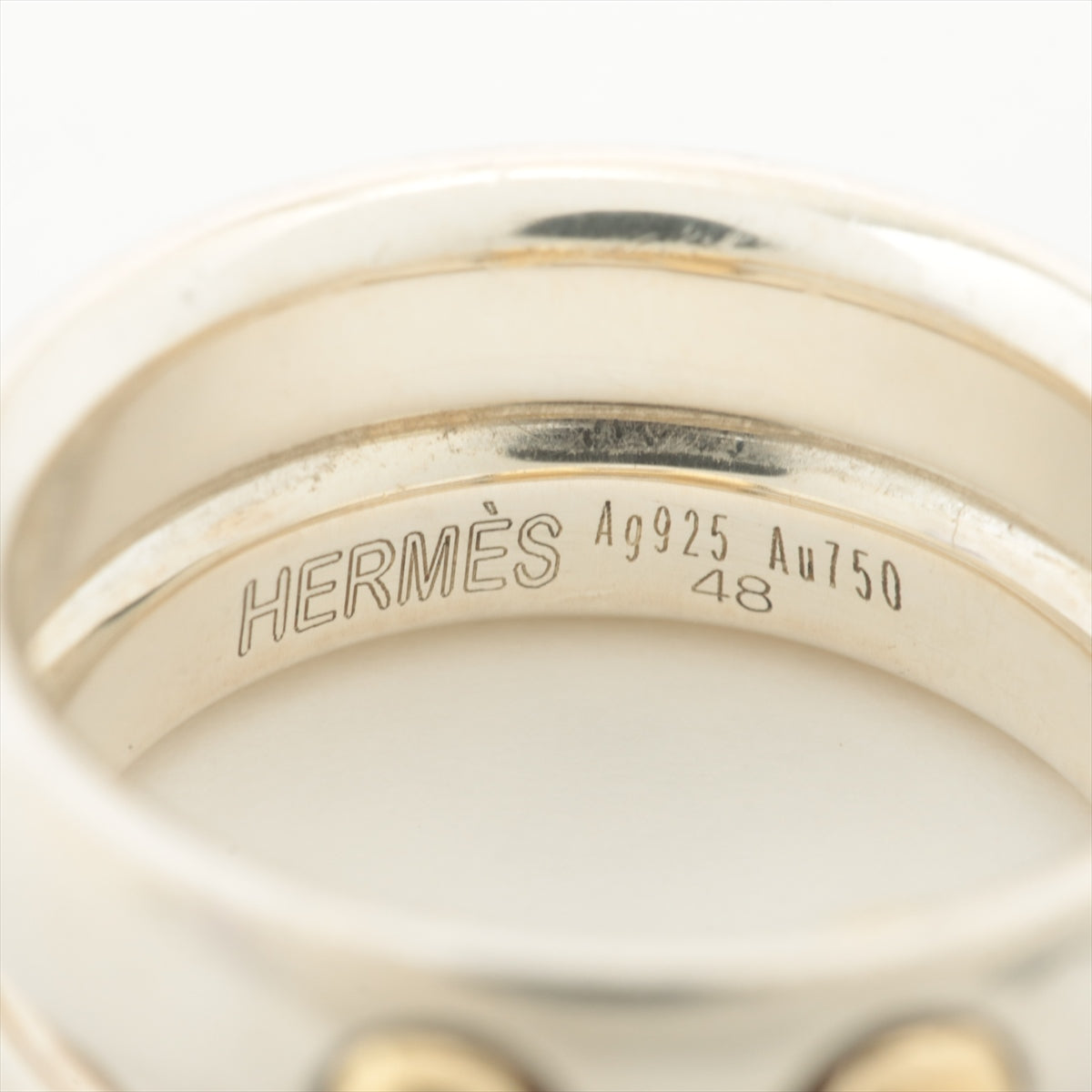 エルメス ヘラクレス リング 925×750 8.5g ゴールド×シルバー