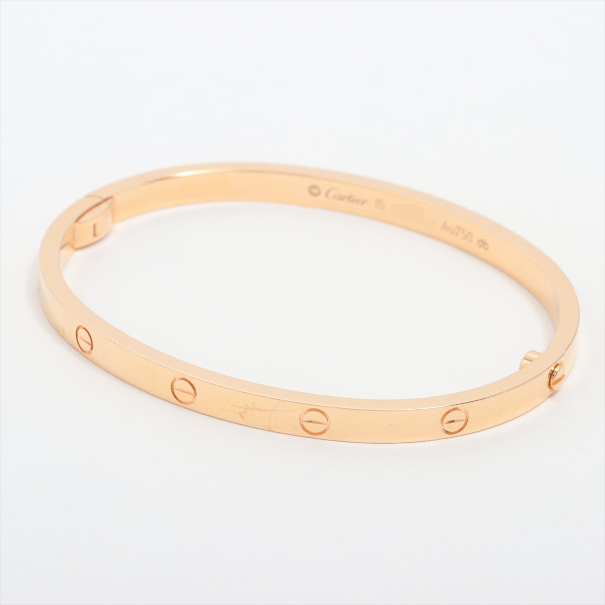 カルティエ  LOVE BRACELET SM DIA 18KYGスモールラブブレスレット メンズ 17