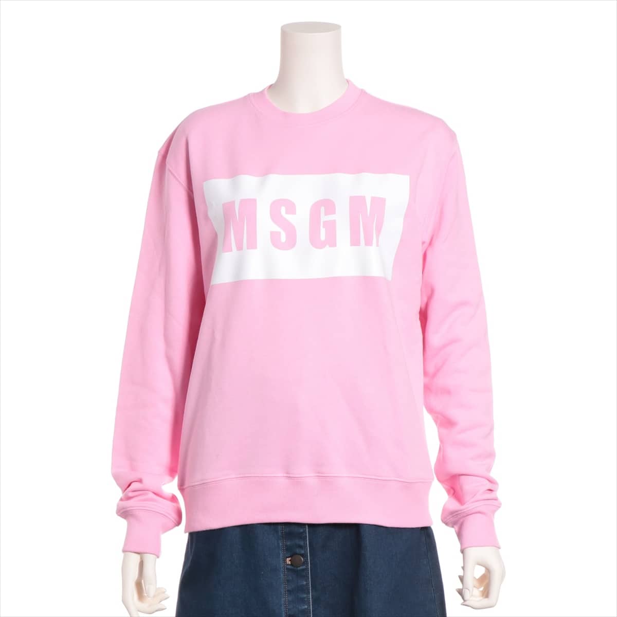 MSGM コットン スウェット S レディース ピンク