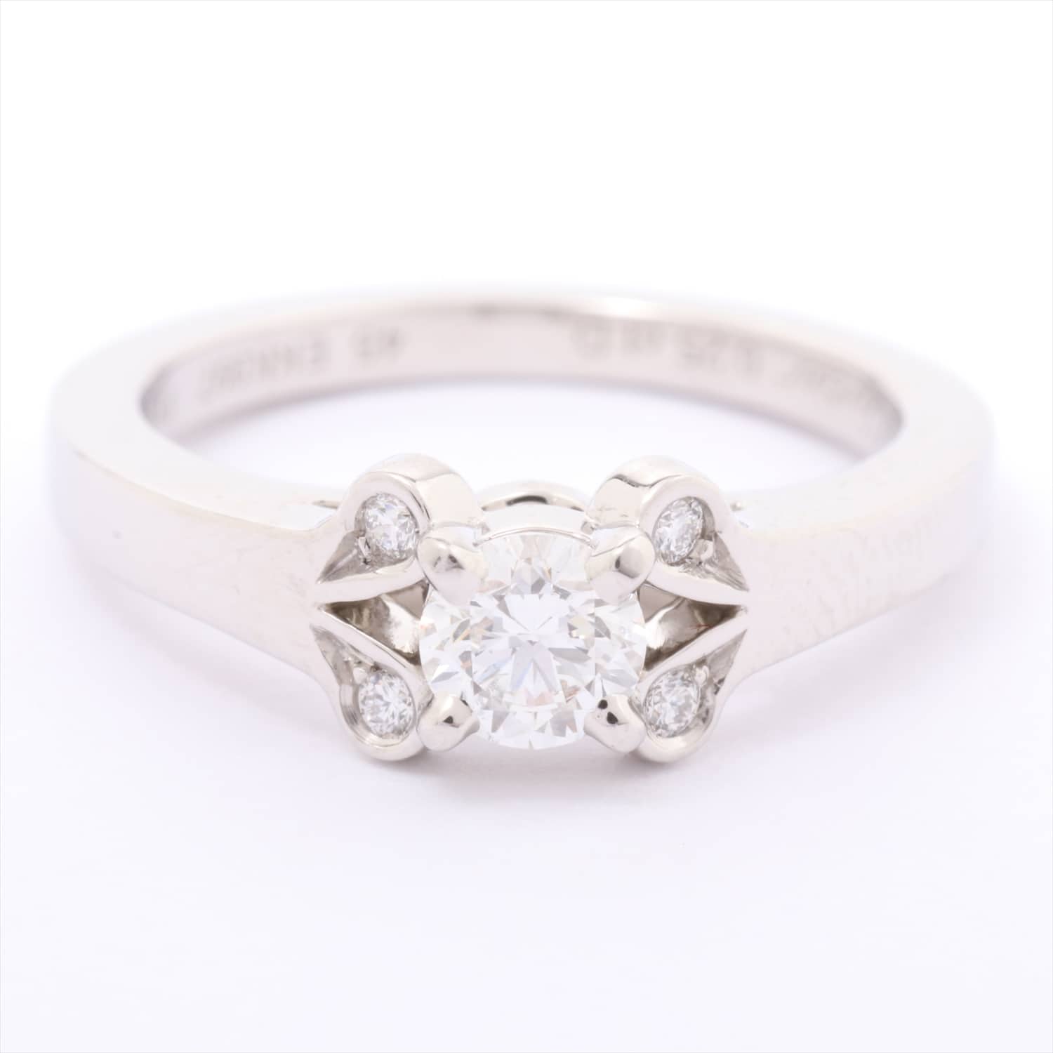 カルティエ　Cartier　バレリーナ ダイヤモンド リング　PT950　0.25ct　F　IF　EX　#45