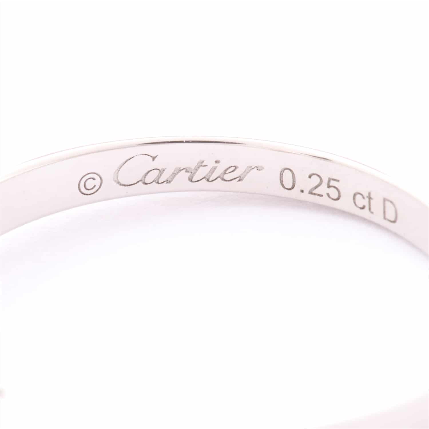 カルティエ　Cartier　バレリーナ ダイヤモンド リング　PT950　0.25ct　F　IF　EX　#45