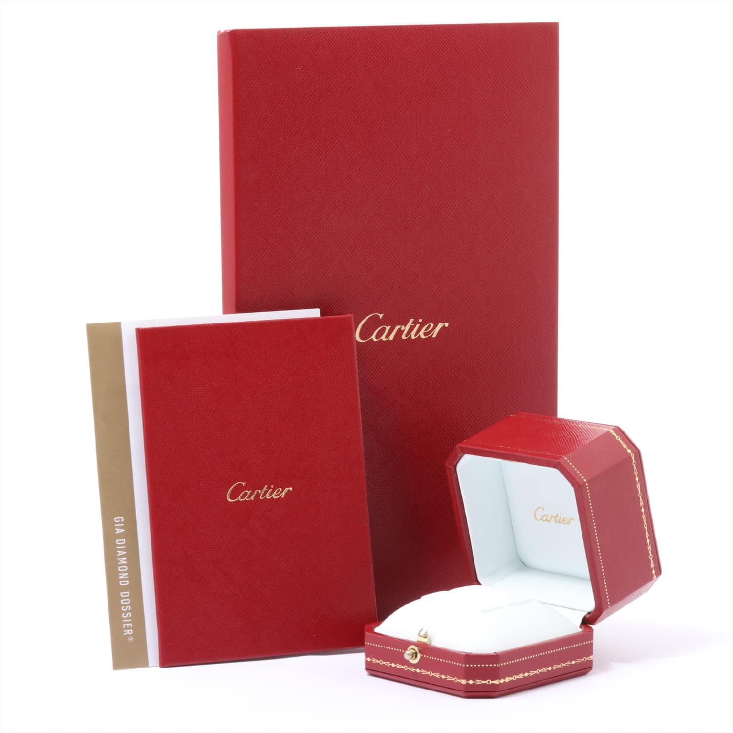 カルティエ　Cartier　バレリーナ ダイヤモンド リング　PT950　0.25ct　F　IF　EX　#45