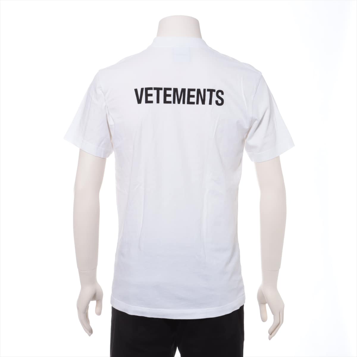 ヴェトモン 17AW コットン Tシャツ S メンズ ホワイト バックロゴ ...