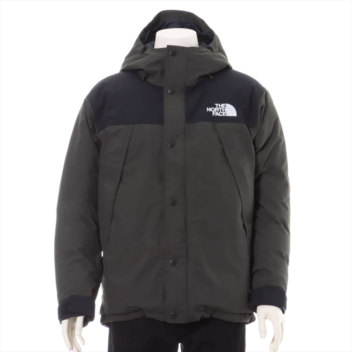 ノースフェイス ナイロン ダウンジャケット M メンズ カーキ  ND91737 MOUNTAIN DOWN JACKET