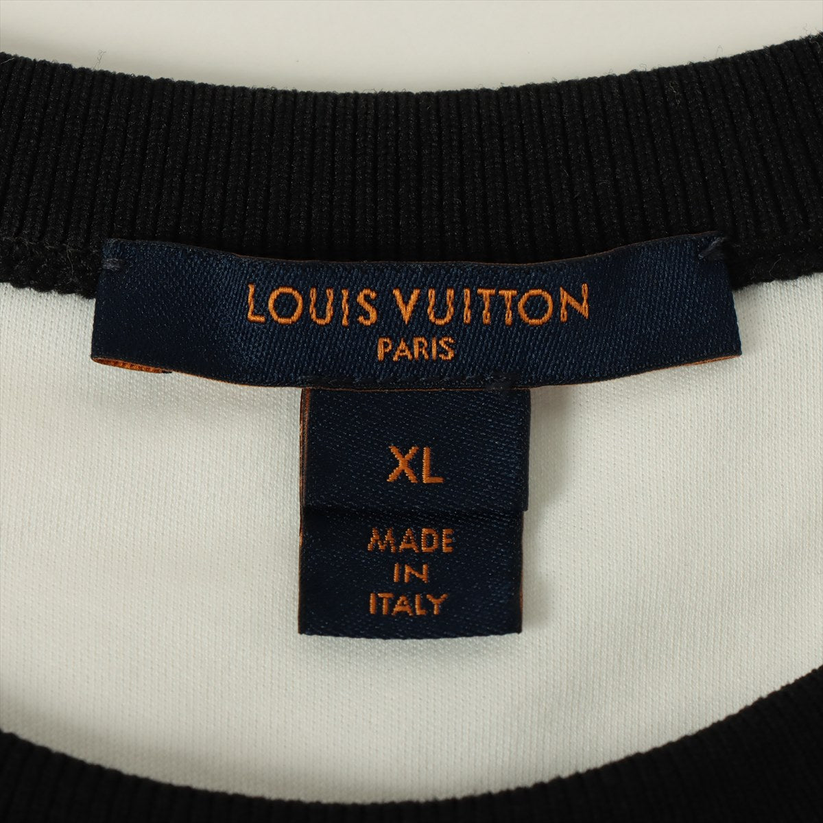 ルイヴィトン 21SS コットン Tシャツ XL レディース ホワイト  RW211A フロッキートランプ刺繍