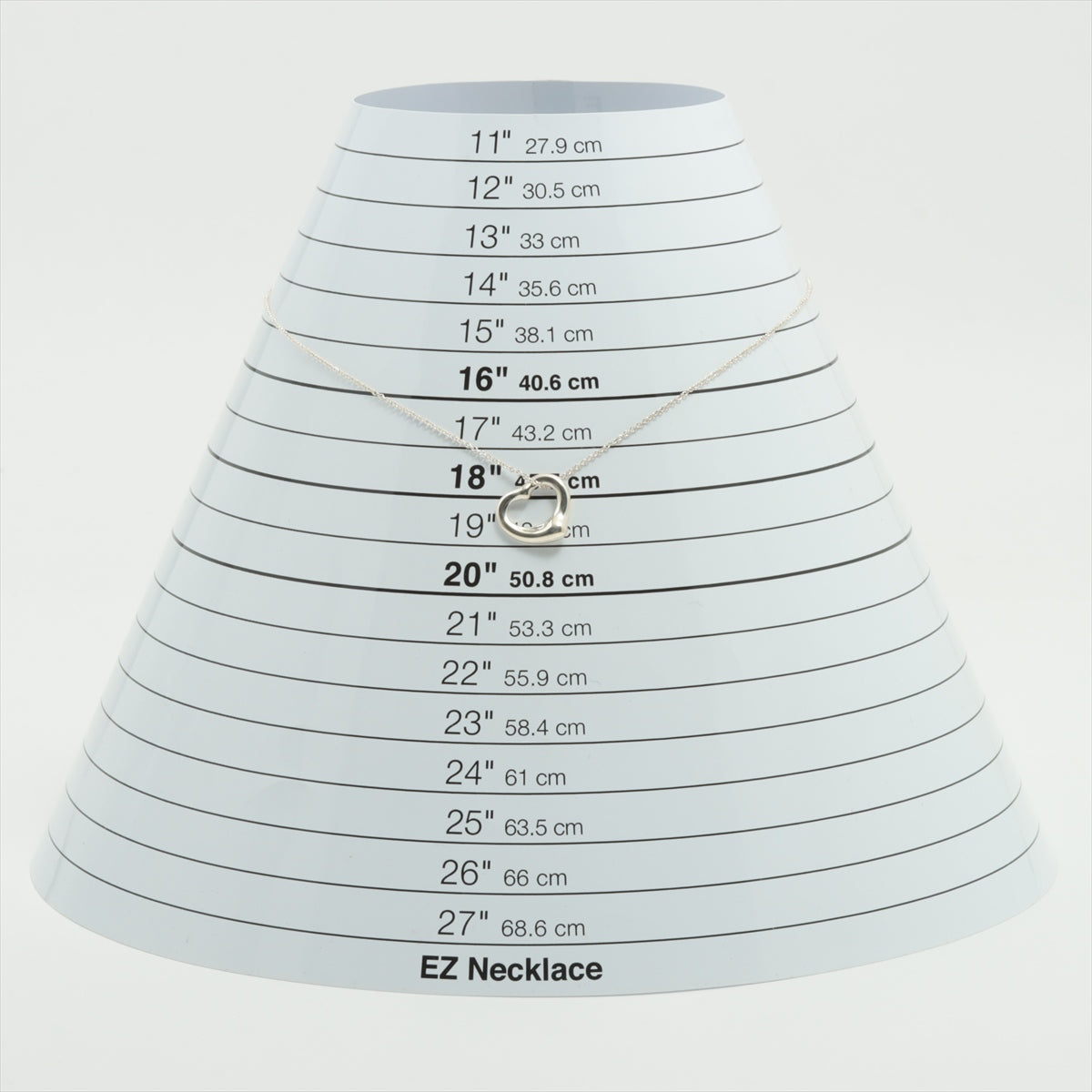 ティファニー オープンハート ネックレス 925 3.3g シルバー