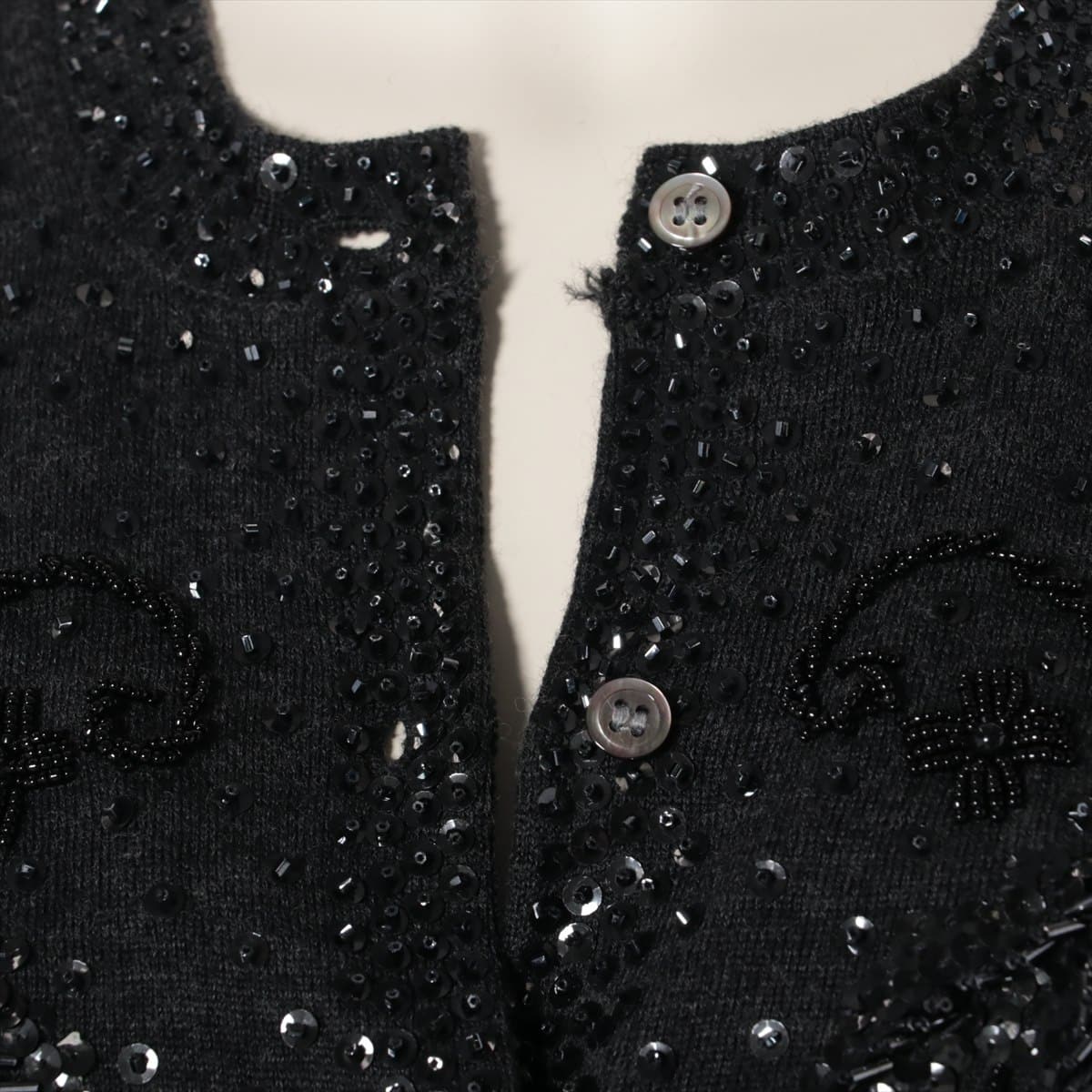 サカイ ウール ワンピース 4 レディース ブラック  スパンコール装飾