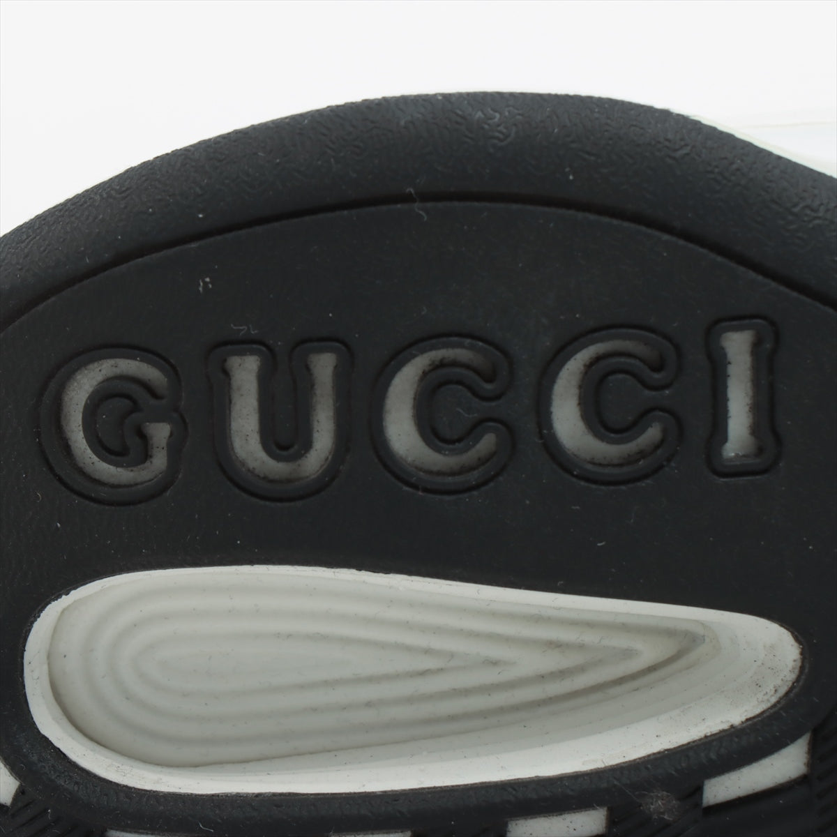 グッチ インターロッキングG ファブリック スニーカー 7 1/2 メンズ ホワイト グッチラン GUCCI  RUN｜hx043535｜中古ブランド品・ブランド古着通販｜ALLU（アリュー）