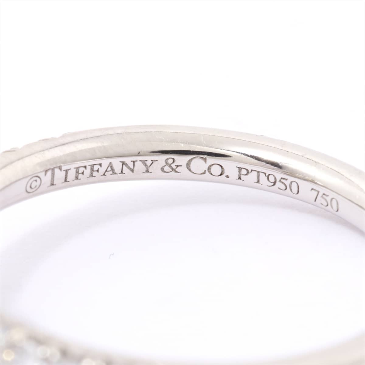 ティファニー　Tiffany & Co.　ソレスト イエローダイヤ リング　750PG×Pt950　0.33ct　#9