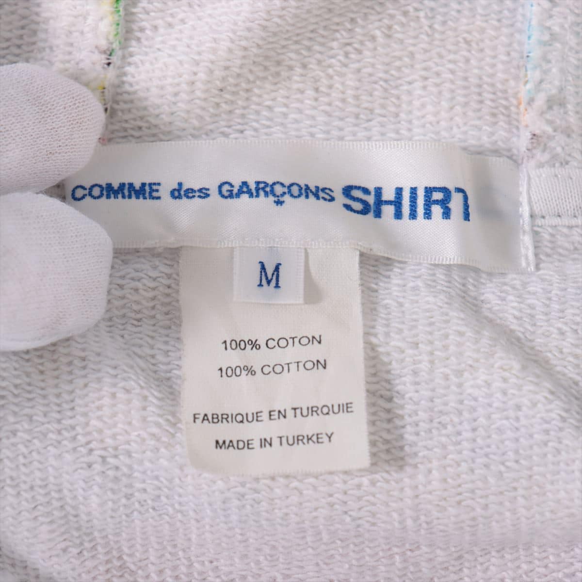 コムデギャルソンシャツ 19AW コットン パーカー M メンズ マルチカラー  GRAPHIC PRINT PARKA W27100