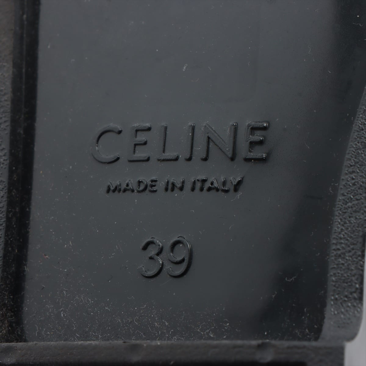 セリーヌ PVC サンダル 39 レディース ブラック グルカサンダル