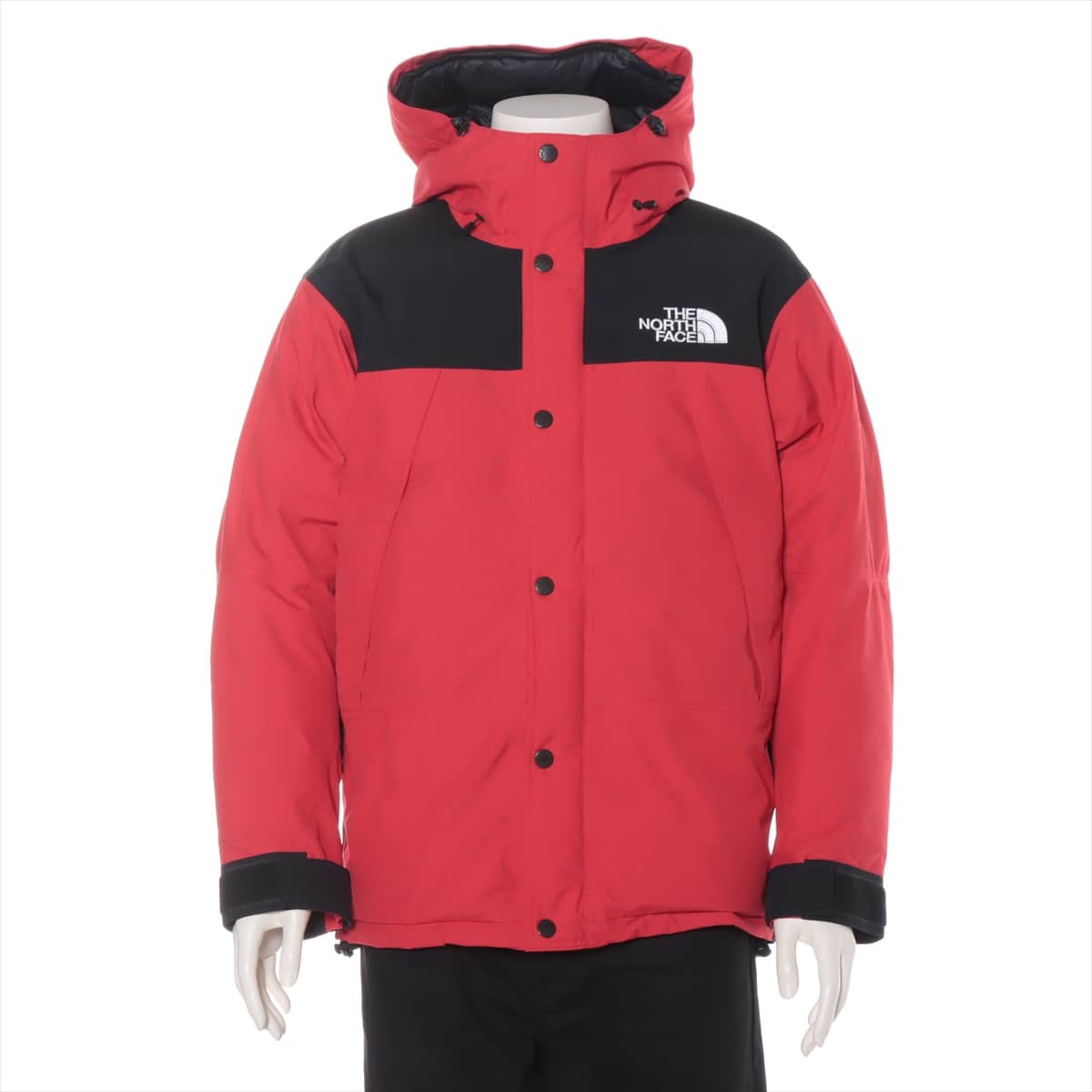 ノースフェイス ナイロン ダウンジャケット M メンズ レッド  ND91930 MOUNTAIN DOWN JACKET GORE-TEX