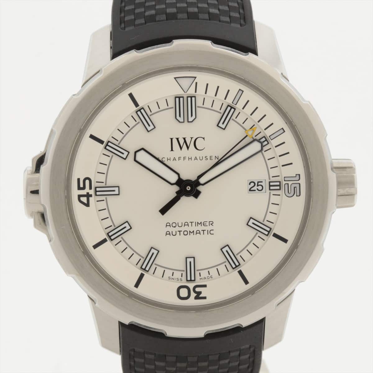 【クロノ】IWC アクアタイマー IW329003 SS×ラバー AT シルバー文字盤