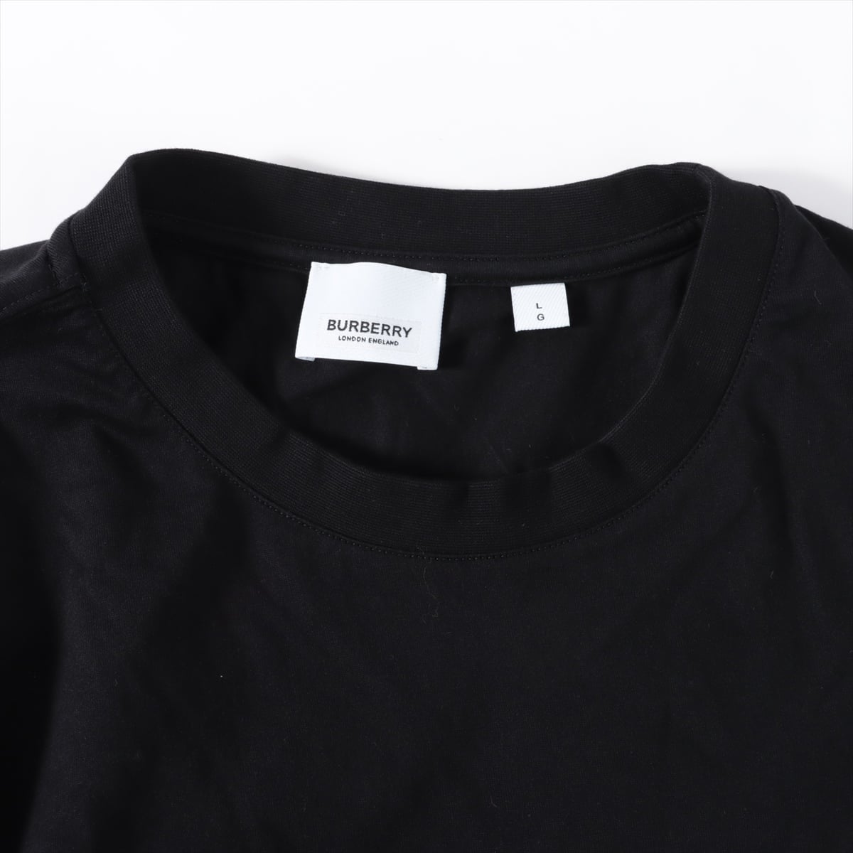 バーバリー コットン Tシャツ L メンズ ブラック  ロゴ