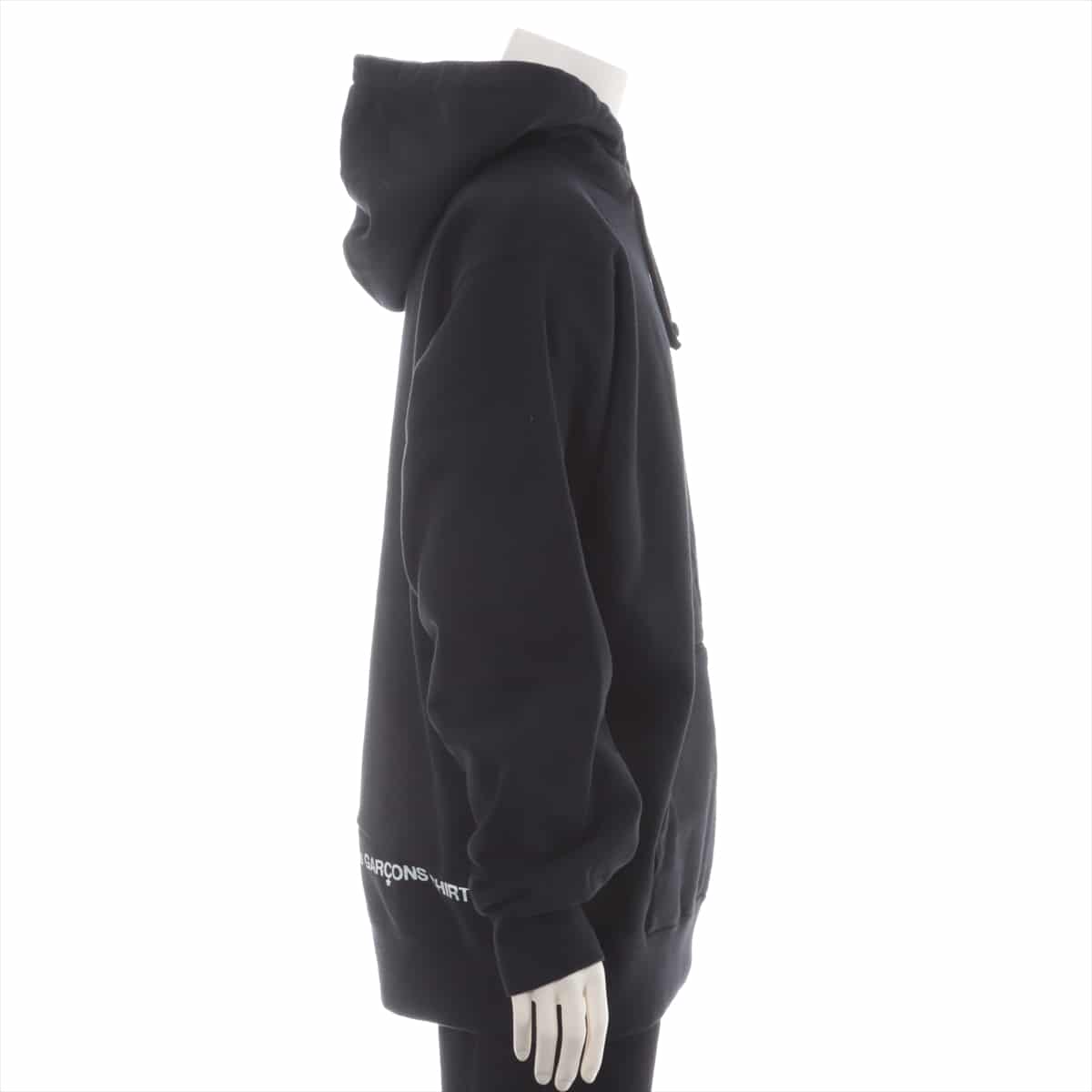 シュプリーム×コムデギャルソン 18AW コットン パーカー XL メンズ ブラック  Split Box Logo Hooded Sweatshirt
