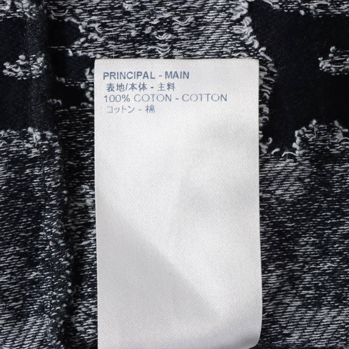 ルイヴィトン 20年 コットン Tシャツ M メンズ ブラック×グレー  RM202M モノグラムカモフラージュ