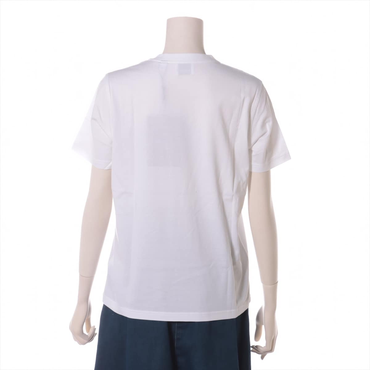 バーバリー ティッシ期 コットン Tシャツ S レディース ホワイト  8008894ロゴ