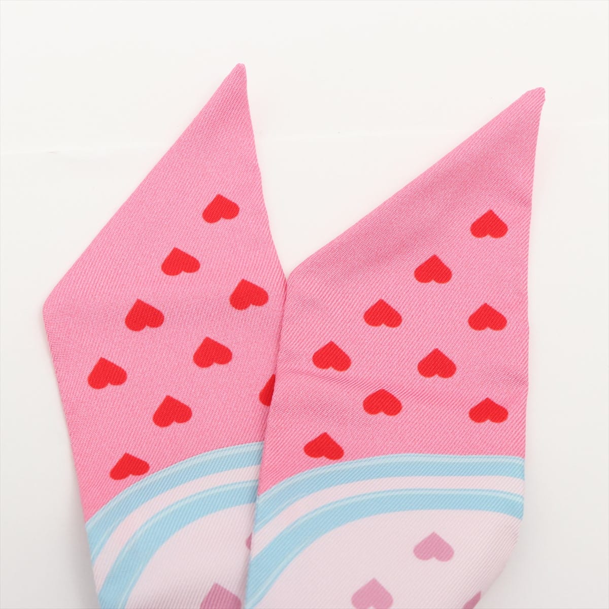 エルメス ツイリー BRIDES de GALA LOVE 式典用馬勒 ] スカーフ シルク ピンク
