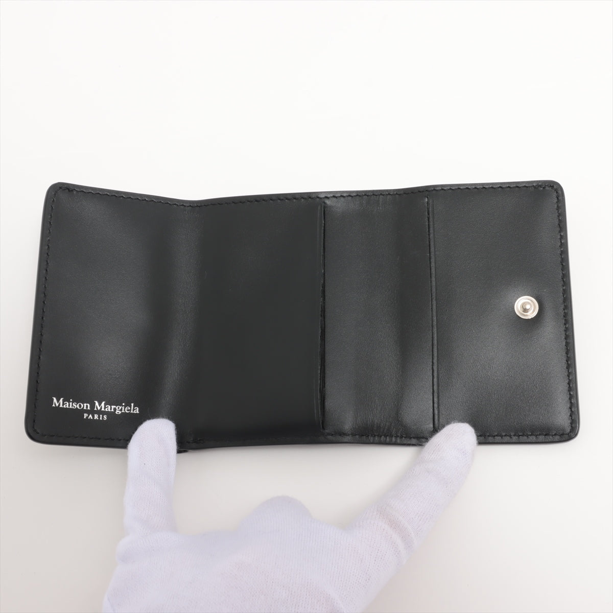 マルタンマルジェラ 4ステッチ レザー 財布 ブラック