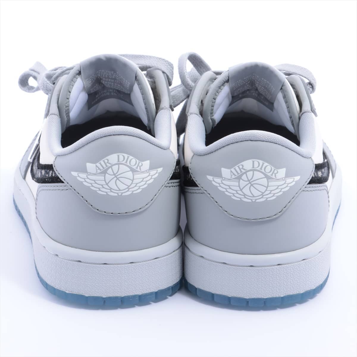 ディオール×ナイキ AIR JORDAN 1 LOW OG DIOR レザー スニーカー 24.5cm レディース グレー  購入証明書付き｜pf022692｜中古ブランド品・ブランド古着通販｜ALLU（アリュー）