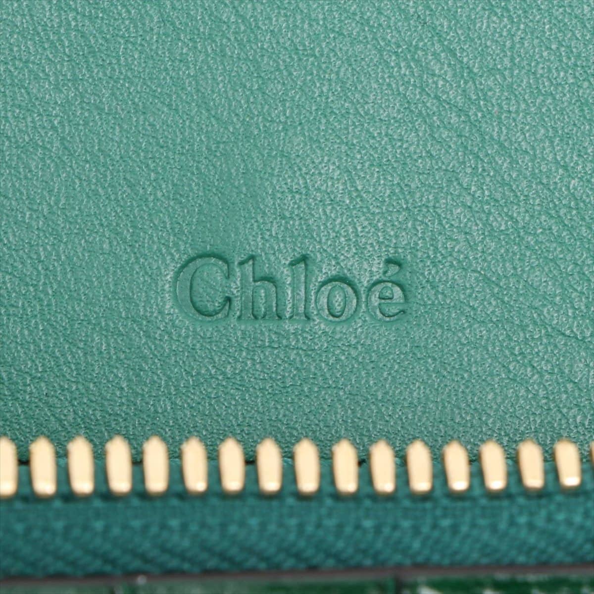 クロエ CHLOE C クロコ型押し 2WAYショルダーバッグ グリーン