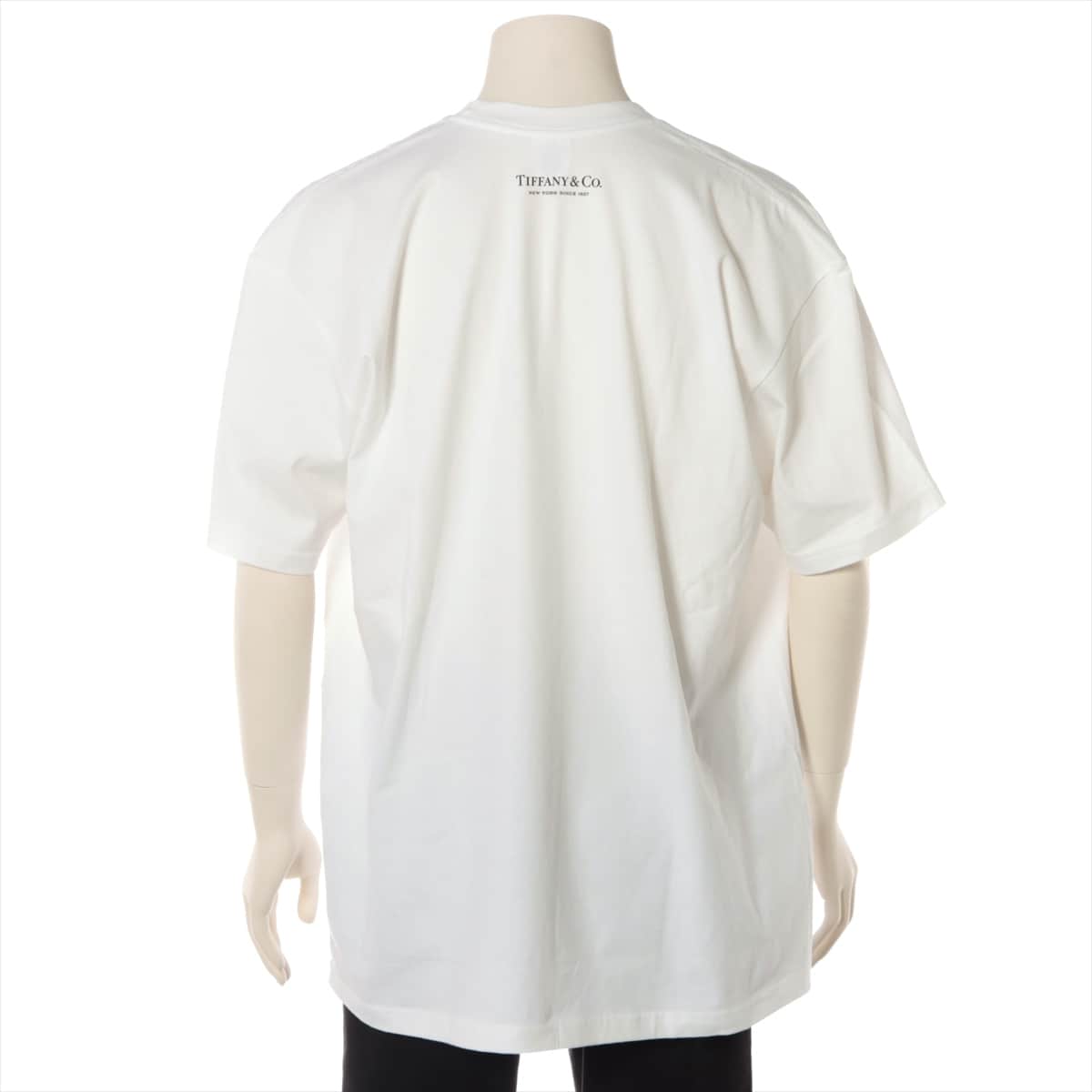 シュプリーム×ティファニー 21AW コットン Tシャツ XL メンズ ホワイト  Box Logo Tee