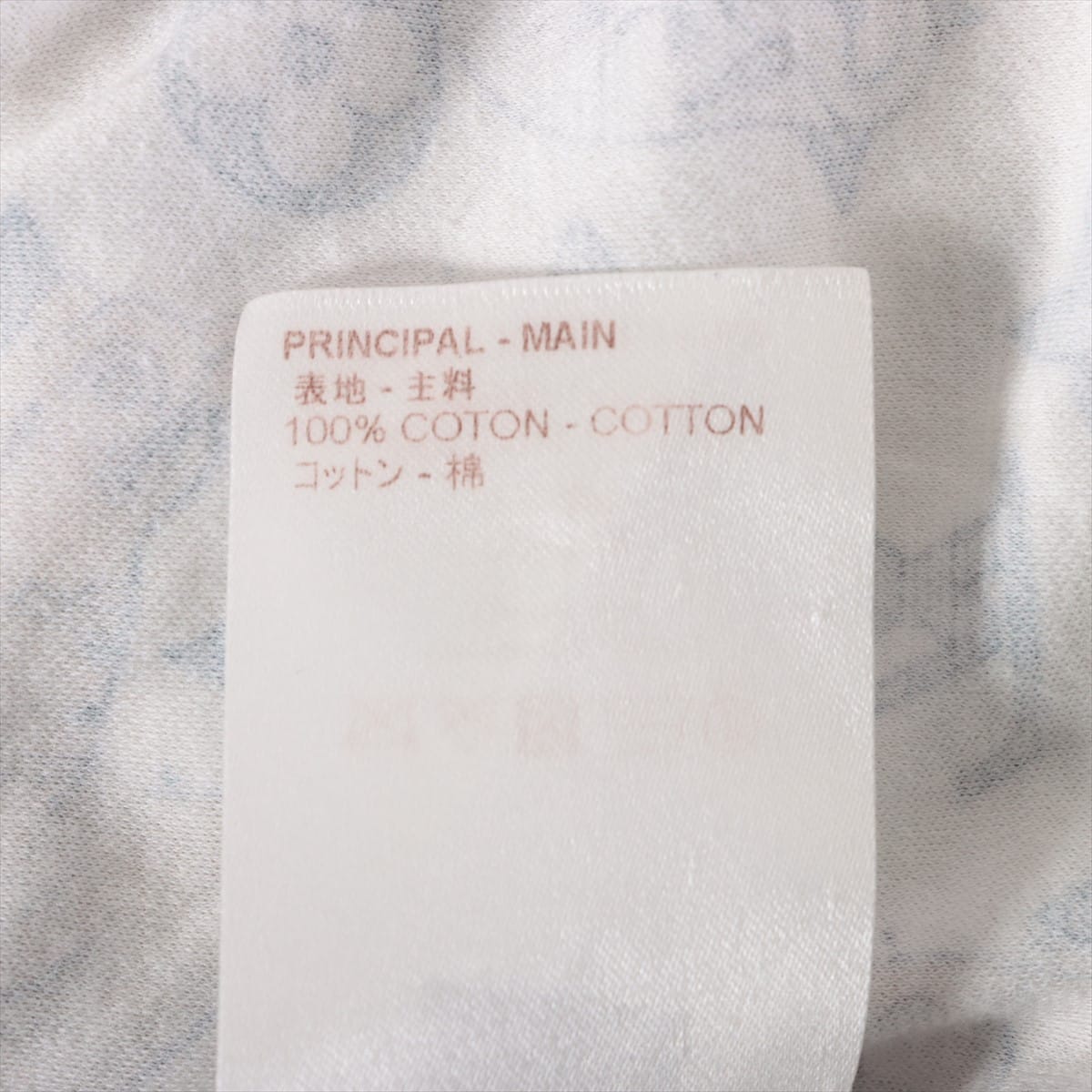 ルイヴィトン 17年 コットン Tシャツ XL メンズ ホワイト  RM171 モノグラム総柄プリント チャップマンブラザーズ