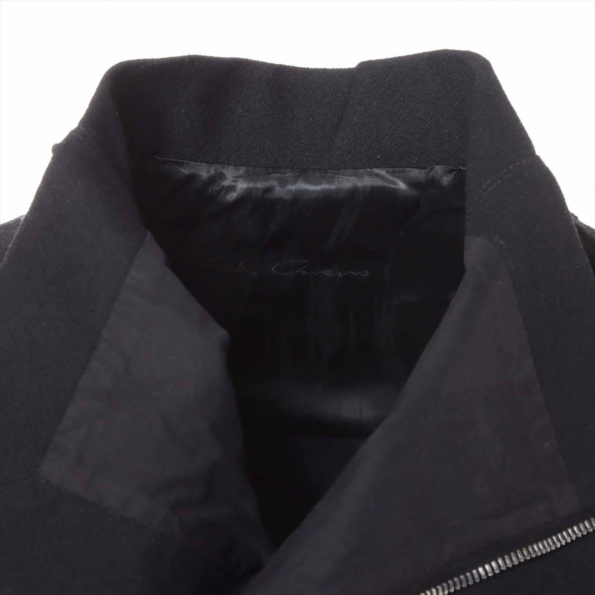 リックオウエンス 16AW ウール コート I42 メンズ ブラック  RP16F2934 チューブウェイコート 裾裏地 袖口等にスレ有
