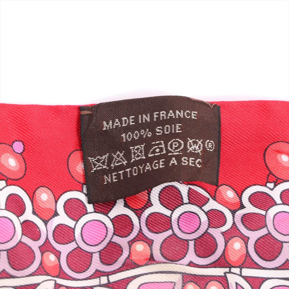 エルメス ツイリー PARIRES DES MAHARAJAS マハラジャの装身具 スカーフ シルク ピンク