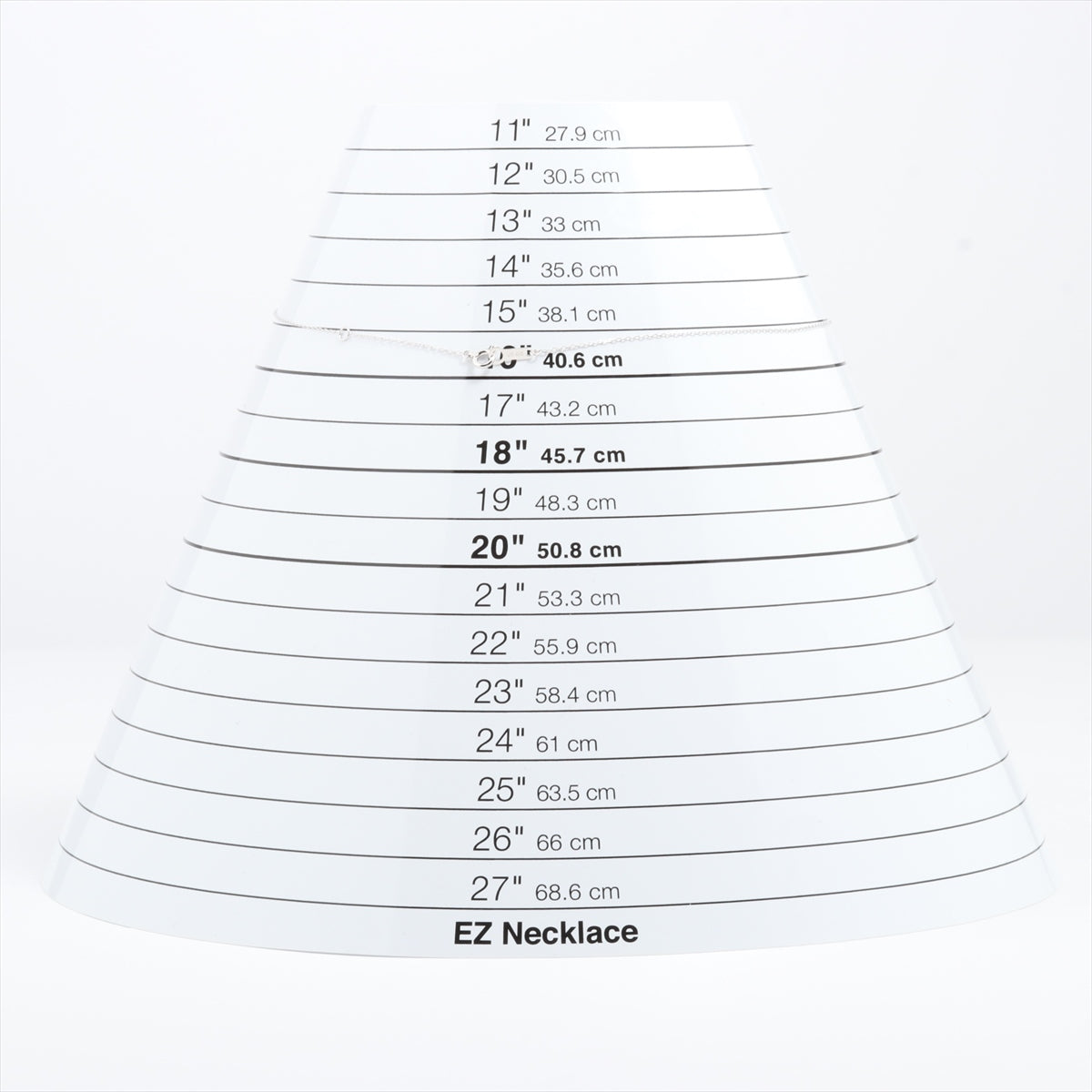 4℃ ダイヤ ネックレス K10(WG) 1.0g