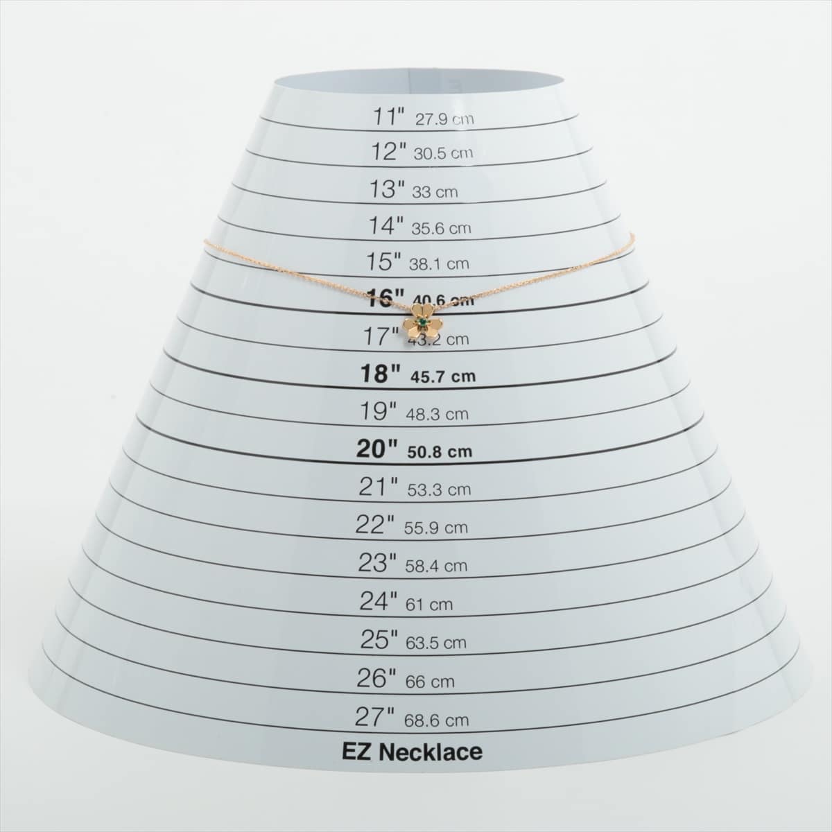 ヴァンクリーフ&アーペル フリヴォル ミニ エメラルド ネックレス 750(YG) 3.2g